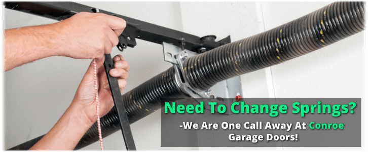 Broken Garage Door Spring Conroe
